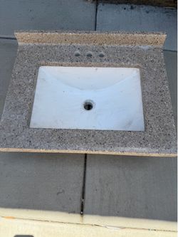 Granite sink top