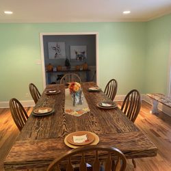 Custom Farmhouse Table Set