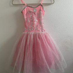 Girls ballerina pink dress costume Size 7/8