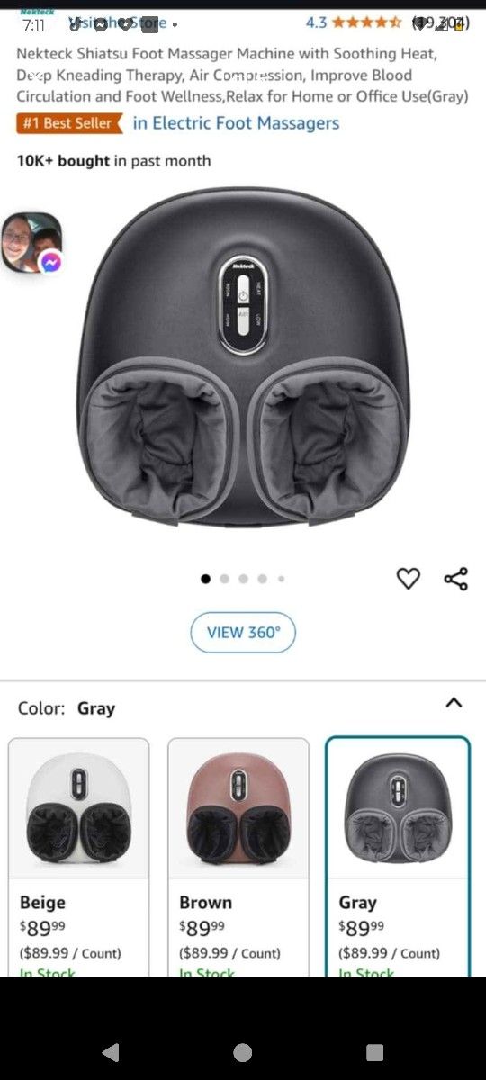 Shiatsu Foot Massager
