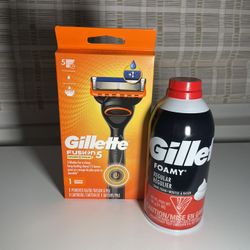 Gillette Razor & Shaving Cream 