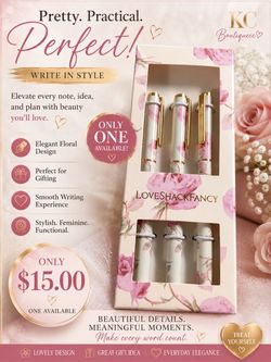 LoveShackFancy Floral Pen Set