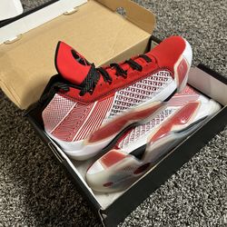 Nike Air Jordan XXXVIII  Red, black, and White Basketball Shoes