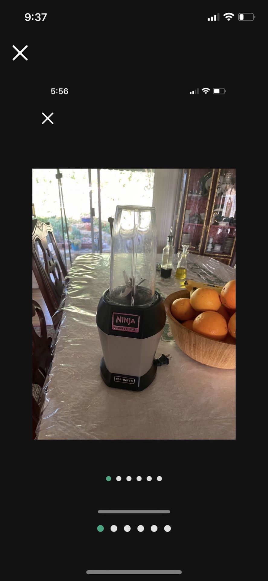 Like new ninja professional, 800 W blender fully tested works perfectly all tested for you when you come