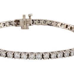 14K 5.61CTW DIAMOND LINK BRACELET
