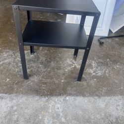 2 small metal night stand