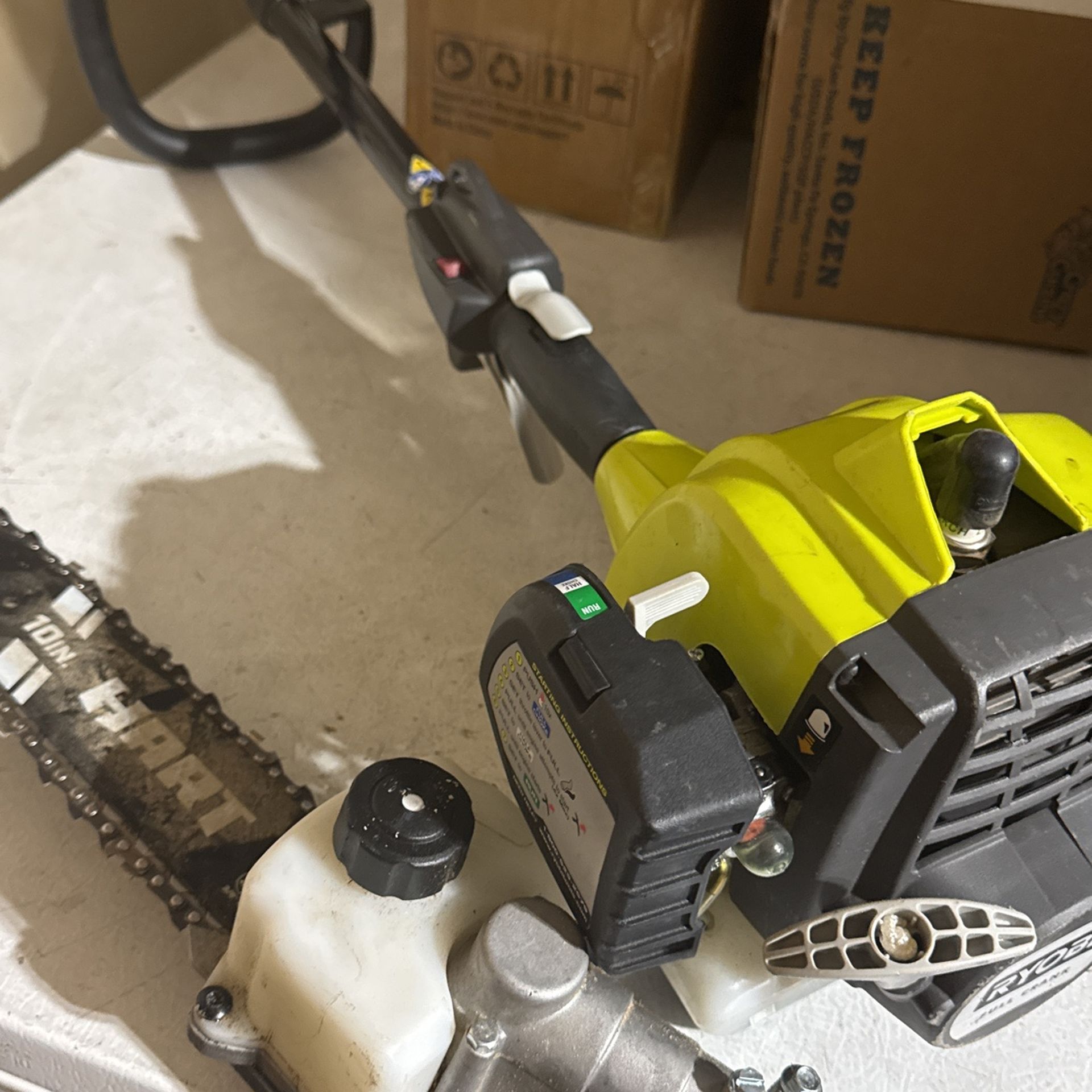 Ryobi With 10” Polesaw Attachment