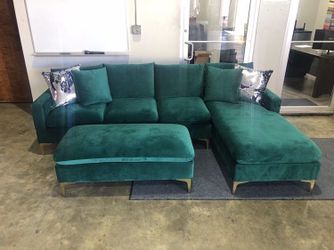 Dark green couch