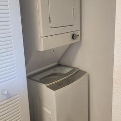 Whirlpool stacked washer and dryer set
