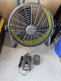 Ryobi Air Cannon Multi Powered Fan Excellent Condition 