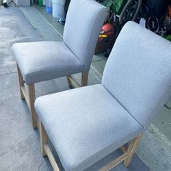 Grey Bar Stool Set Of Two