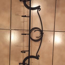 Western Coat Hanger Horseshoe Rope Metal