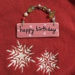 Happy Birthday Ceramic Ornaments Silvestri Collectible By Sandra Magsamen , $15