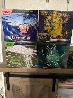 4 Factory Sealed Mint ETBs