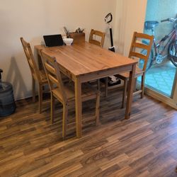 Solid Wood IKEA Dining Set