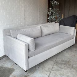 Gorgeous Gray West Elm 84in Sofa Couch 