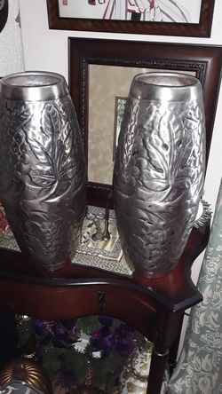 Beautiful vases heavy metal