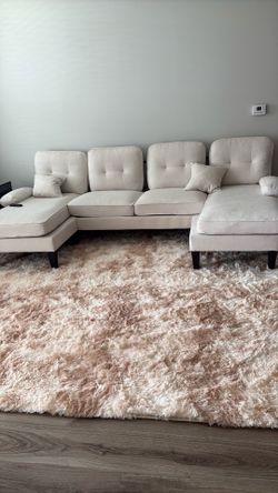 Nude sectional couch