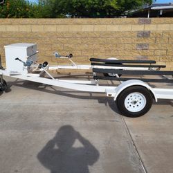2 Place Zieman Jet Ski Trailer  AZ Title PP Box 4 Jug Fuel Rack