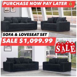 2pcs Sofa Set 