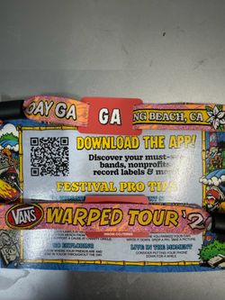 (2) Van’s Warped Tour 2 Day GA