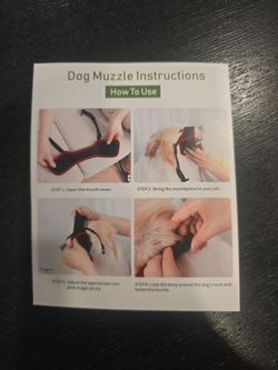Dog muzzle 