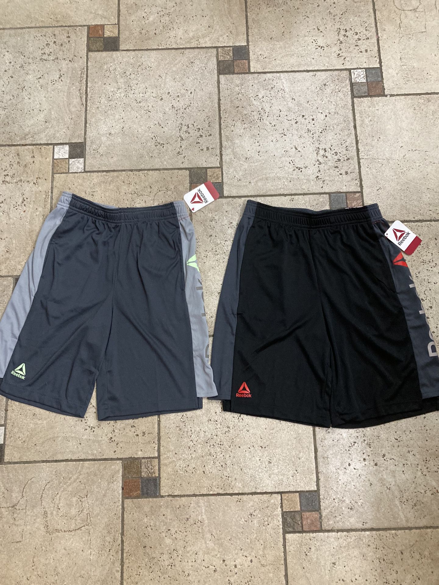NWT Reebok Big Boys Active Shorts 2 pack bundle size XL 14/16