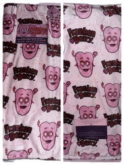 Franken Berry Monsters Cereal Pink Oversized Plush Throw Blanket 60x70 Brand New