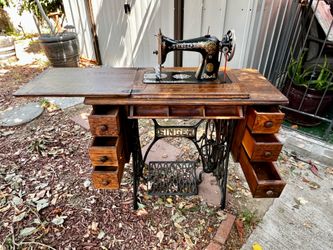 Vintage singer sewing machine