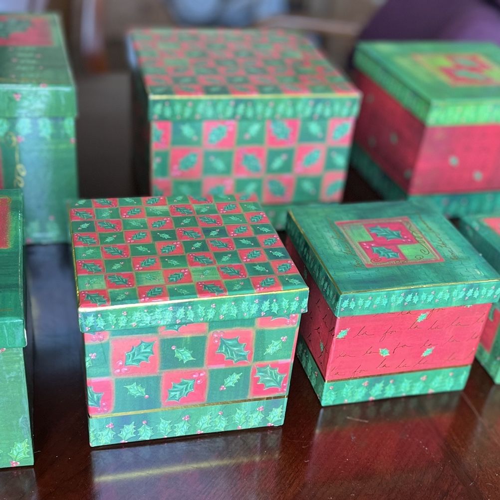 Barrington Studios Limited Holiday Nesting Boxes This The Season 8