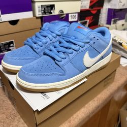 NIKE SB DUNK LOW UNIVERSITY BLUE GUM Sz 8 DS