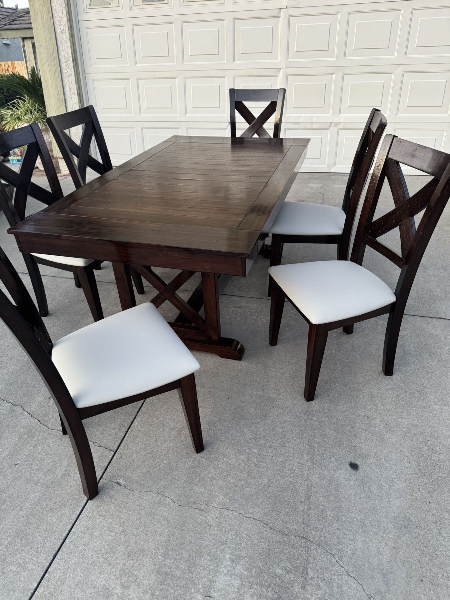 Rustic Dining Table With 6 Chairs