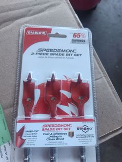 Speed demon 3 piece spade bit set