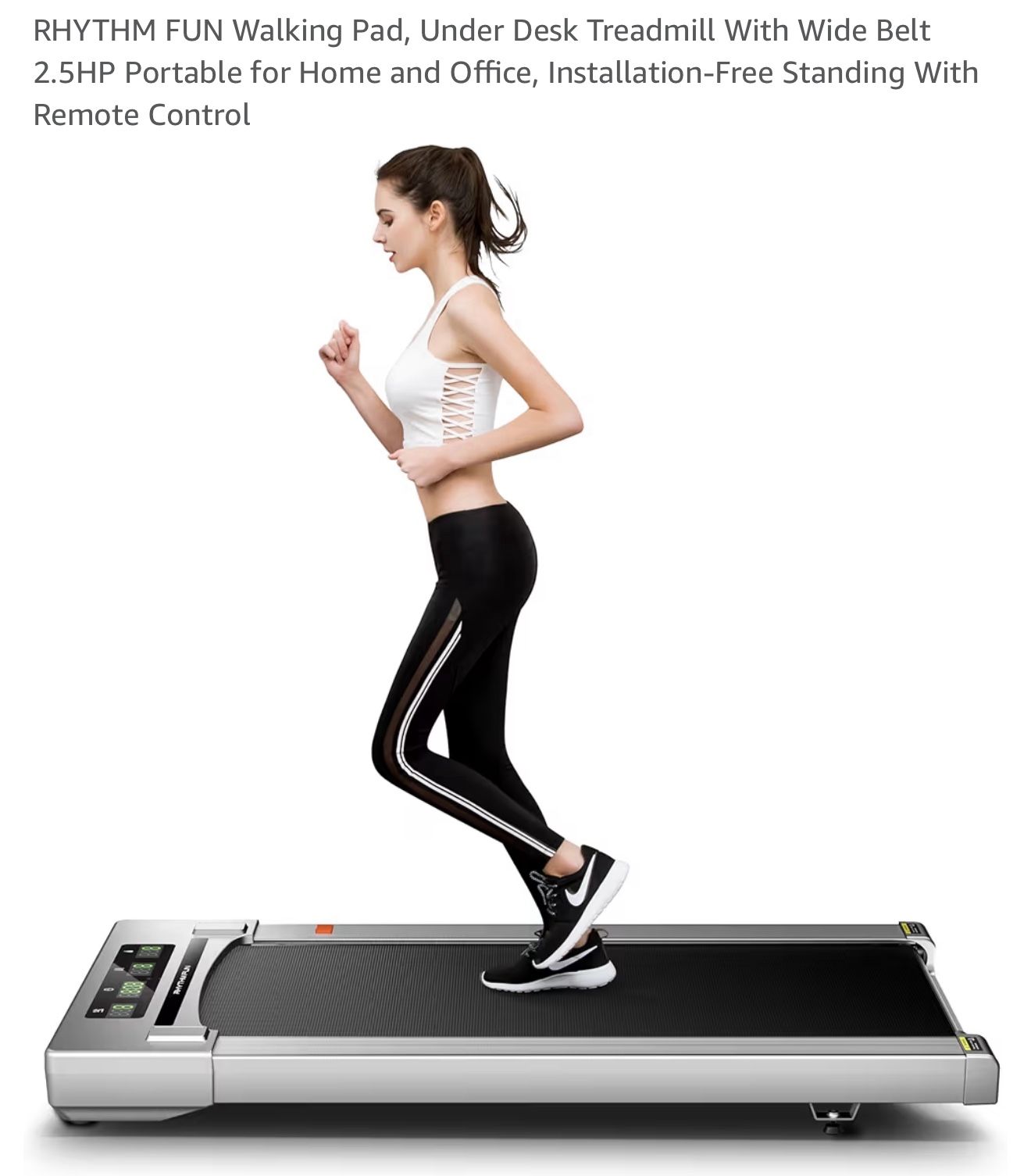 Under Desk Portable Treadmill , Free Standing Treadmill