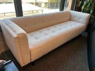 White Long Couch