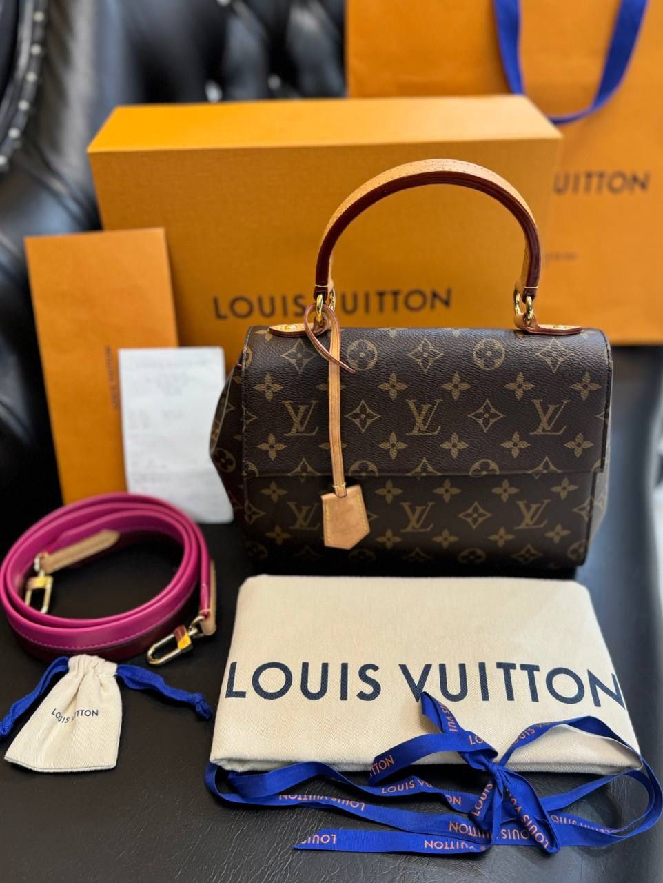 LOUIS VUITTON Cluny BB 2way crossbody Shoulder Bag M42738 Monogram