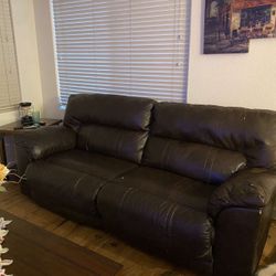 Leather couch 