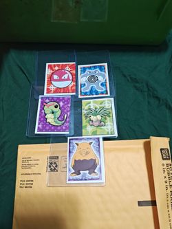 Pokémon Sticker Cards Collection Lot of 5
