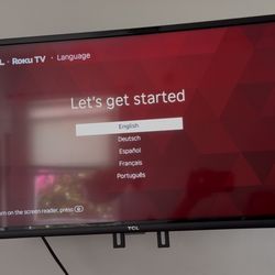 32” Roku TV (TCL) With Wall Mount