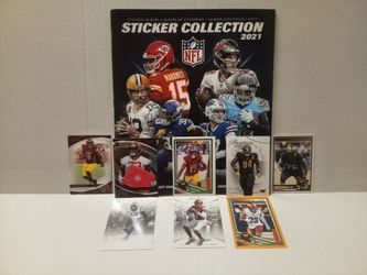 2021 NFL Sticker Collection Album with Football Cards