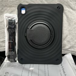 Case for iPad (A16) 11th Generation 11 Inch 2025/iPad 10th Generation 10.9 Inch, 360° Rotating Stand & Handle,Shoulder Strap Pencil Holder,Heav