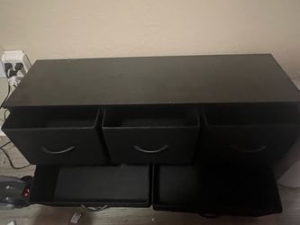 Short black dresser