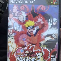 Naruto Ultimate 3 Foreign Version Manual And Discs 