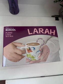 Borosil Larah 6-piece mug set
