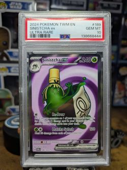 POKEMON: PSA GRADED: SINISTCHA: BLOOD MOON URSALUNA: QWILFISH