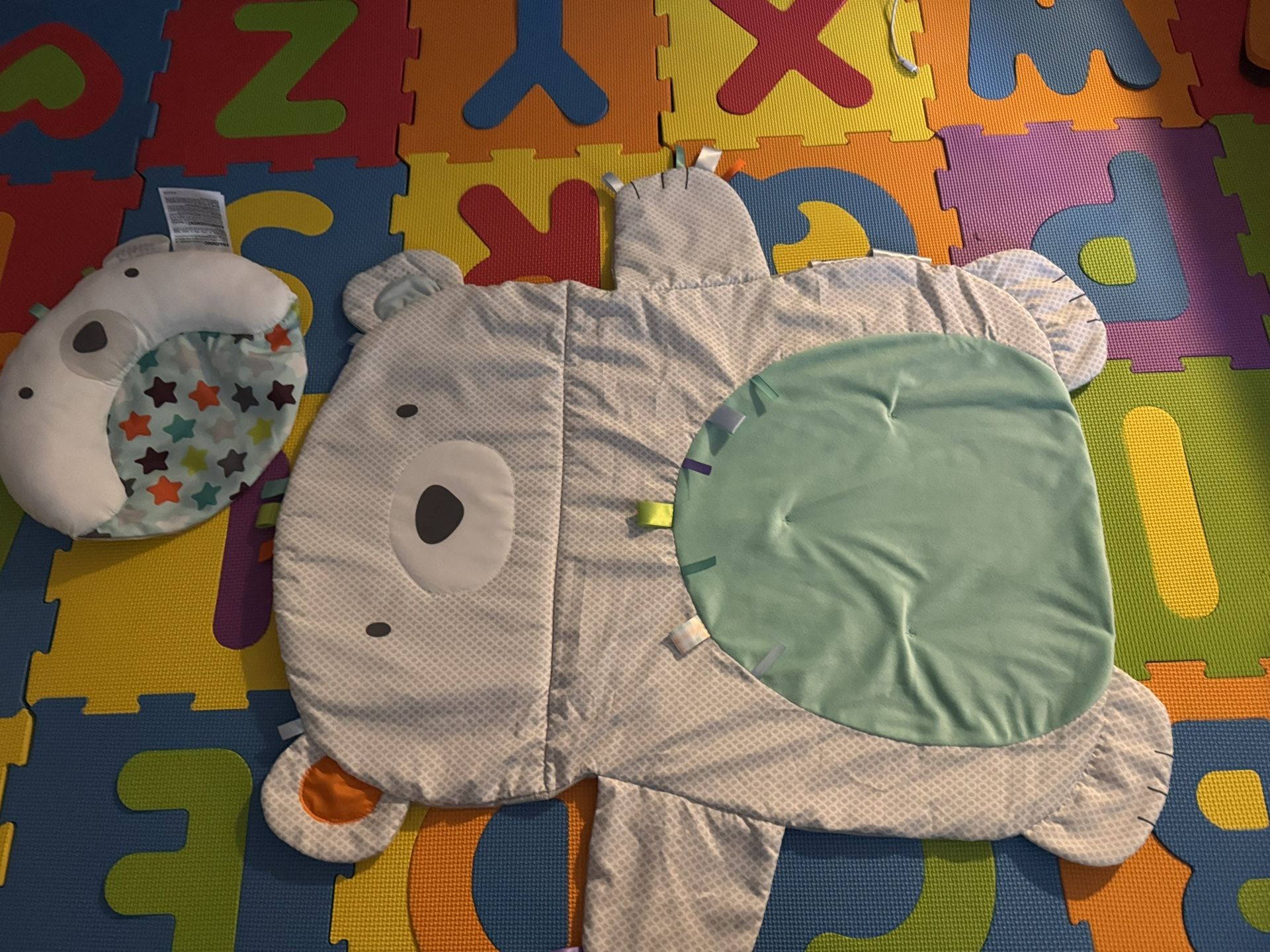 Bright Stars- Tummy Time Play Mat And Pillow