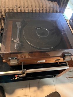 Pioneer Turntable Record Player with Dust Cover