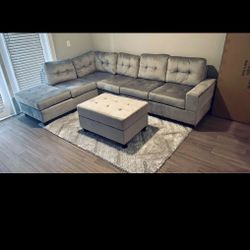 New Sectional + Ottoman Set 
