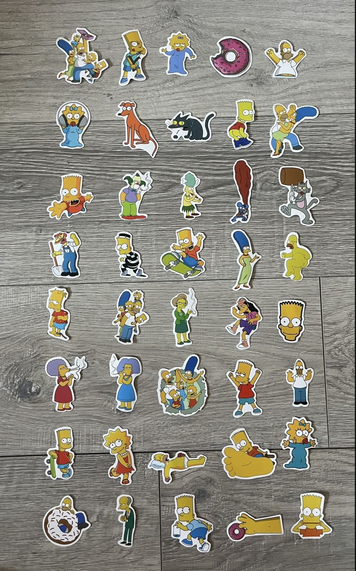 New The Simpsons Stickers 40 Pcs (Price For All)