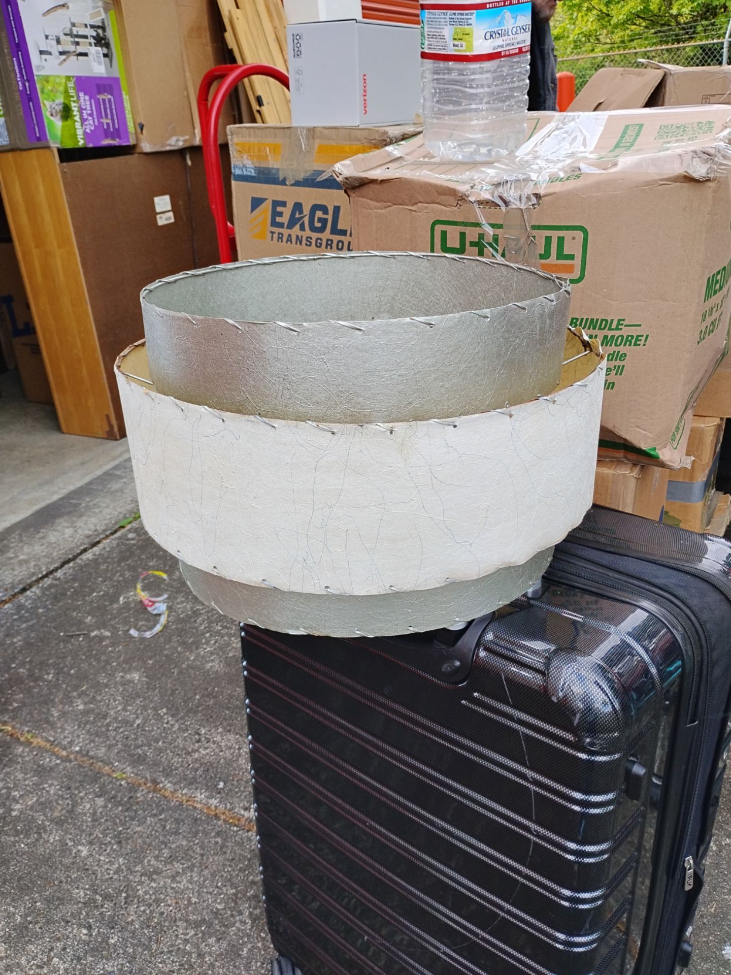Mid Century modern tiered lampshade